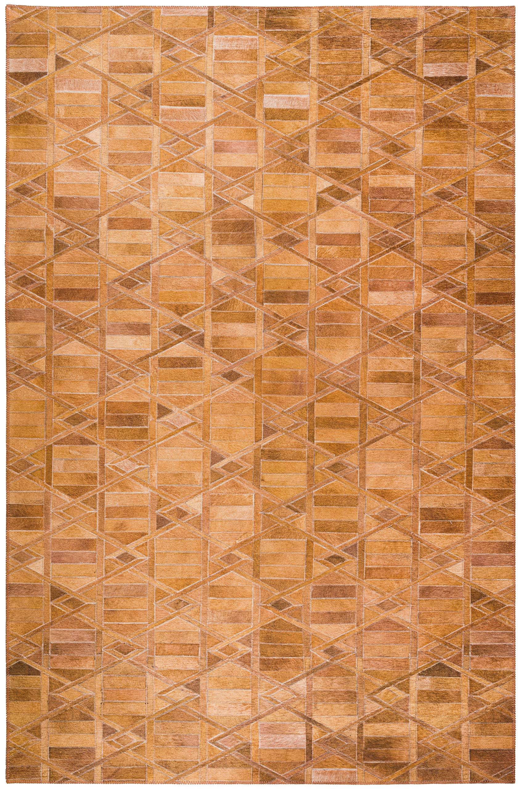 Addison Rugs Laredo Alr34 Brown Washable 5' X 7'6" Indoor Outdoor Area Rug, Easy Clean, Machine Washable, Non Shedding, Bedroom, Entry, Living Room, Dining Room, Kitchen, Patio Rug