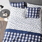 Eddie Bauer - Queen Sheets, Cotton Flannel Bedding Set, Brushed For Extra Softness, Cozy Home Decor (Bears & Trees, Queen)