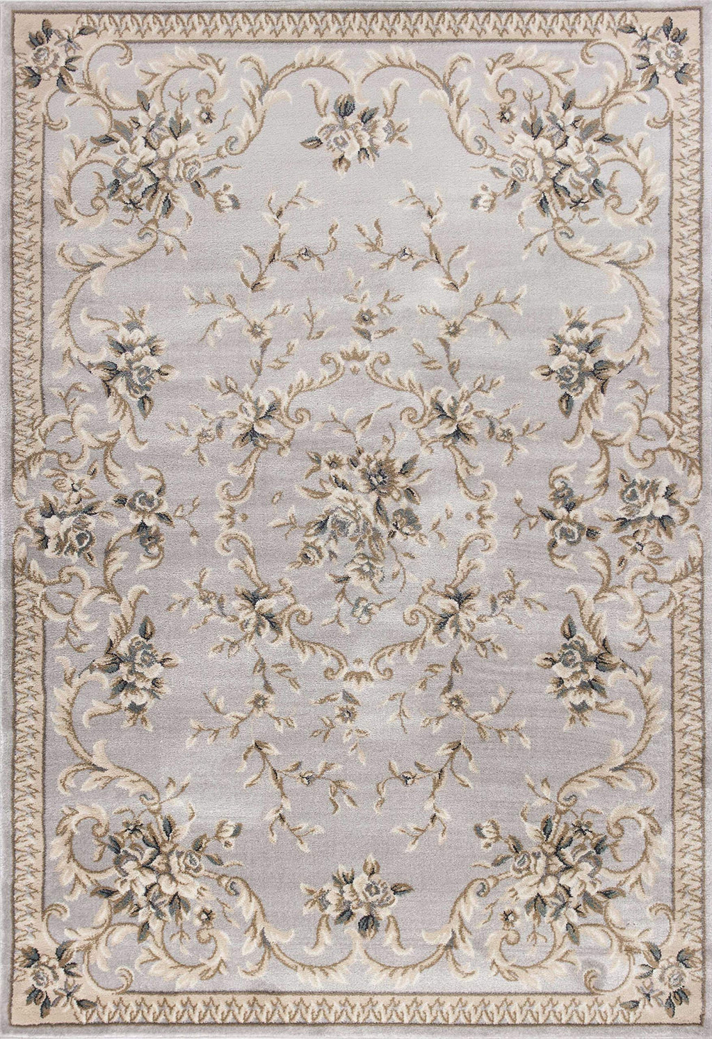 HomeRoots Decor 3'3' x 5'3' Polypropelene Light Grey Area Rug