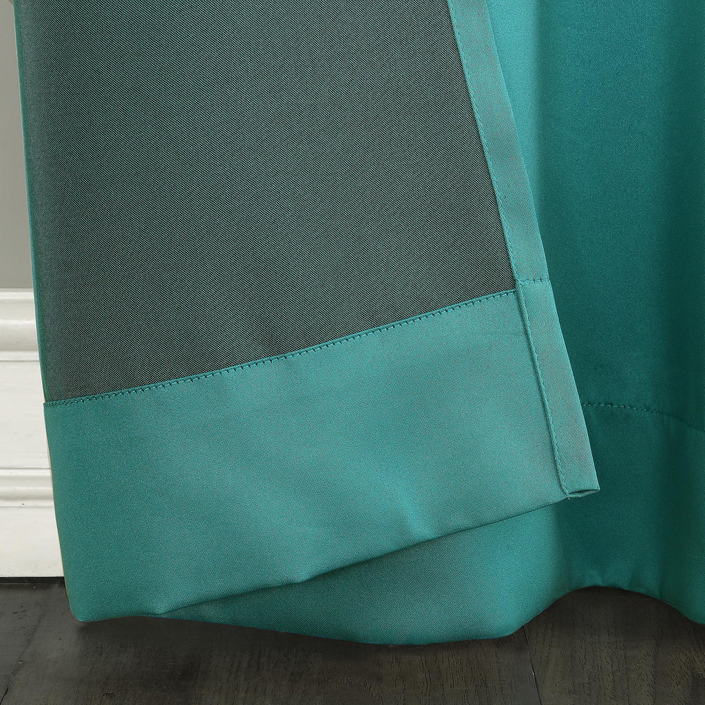 Sun Zero Barrow 2-Pack Energy Saving Grommet Curtain Panel Pair, 54'' X 63, Marine Blue