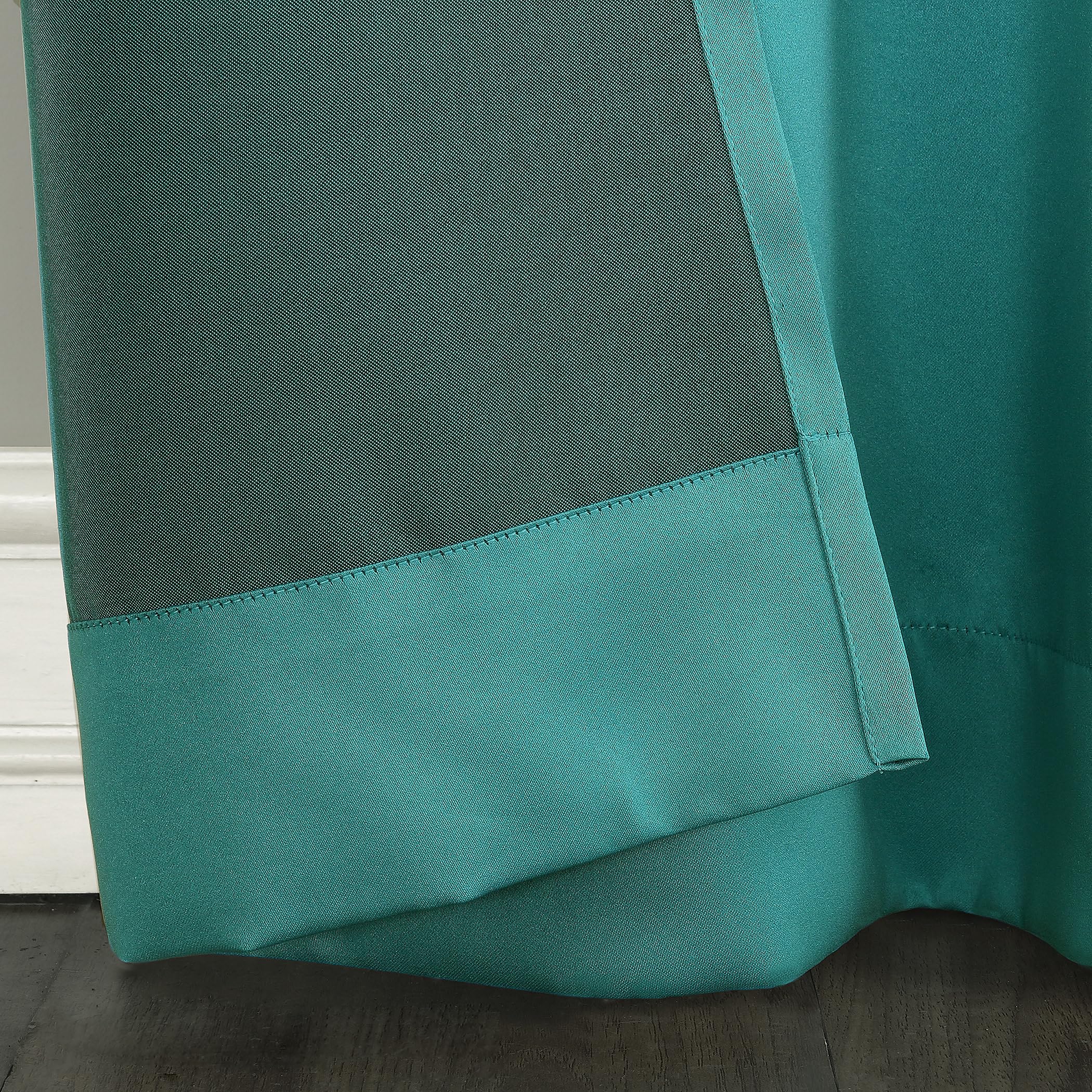 Sun Zero Barrow 2-Pack Energy Saving Grommet Curtain Panel Pair, 54'' X 63, Marine Blue