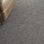 Nourison Positano Indoor-Outdoor Charcoal 7' X 10' Area Rug, Easy Cleaning, Non Shedding, Bed Room, Living Room, Dining Room, Ba