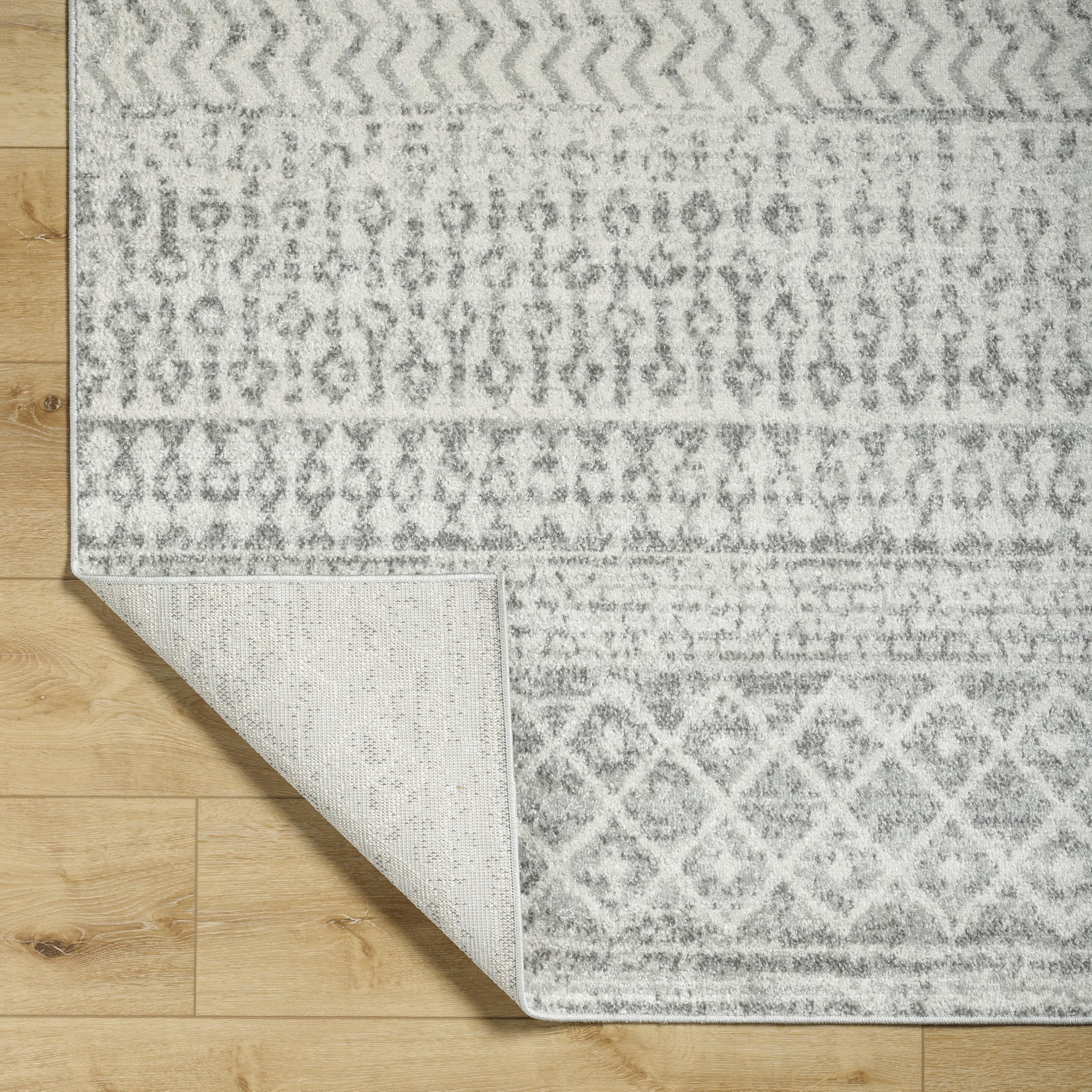 Livabliss Chester Boho Moroccan Area Rug,5'3'' X 7'6'',Grey