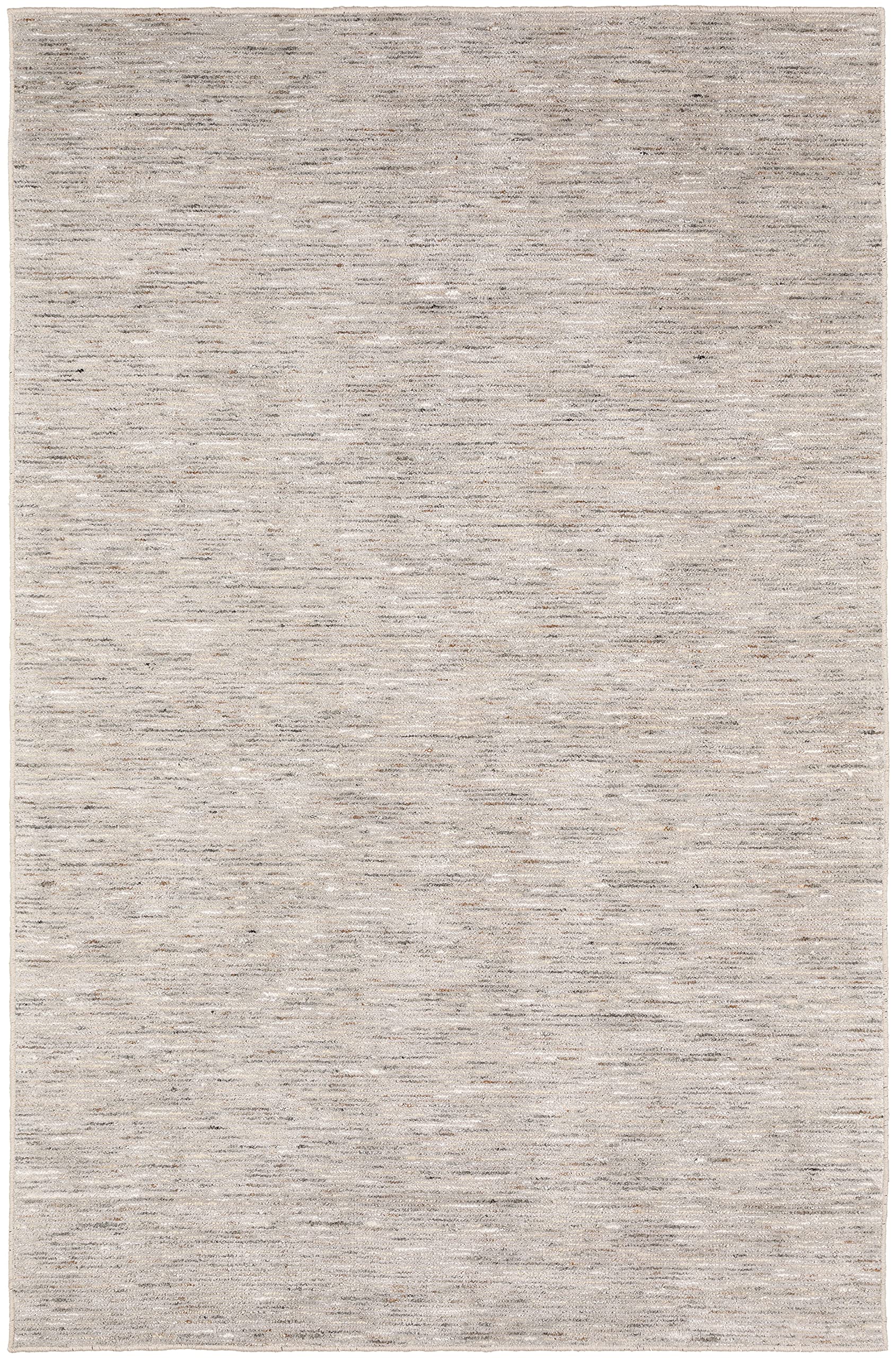Addison Villager Active Solid Beige 5' X 7'6" Wool Area Rug