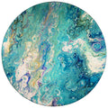 Addison Rugs Karina Akc34 Seaglass 8' X 8' Indoor Outdoor Round Rug, Easy Clean, Machine Washable, Non Shedding, Bedroom, Entry, Living Room, Dining Room, Kitchen, Patio Rug