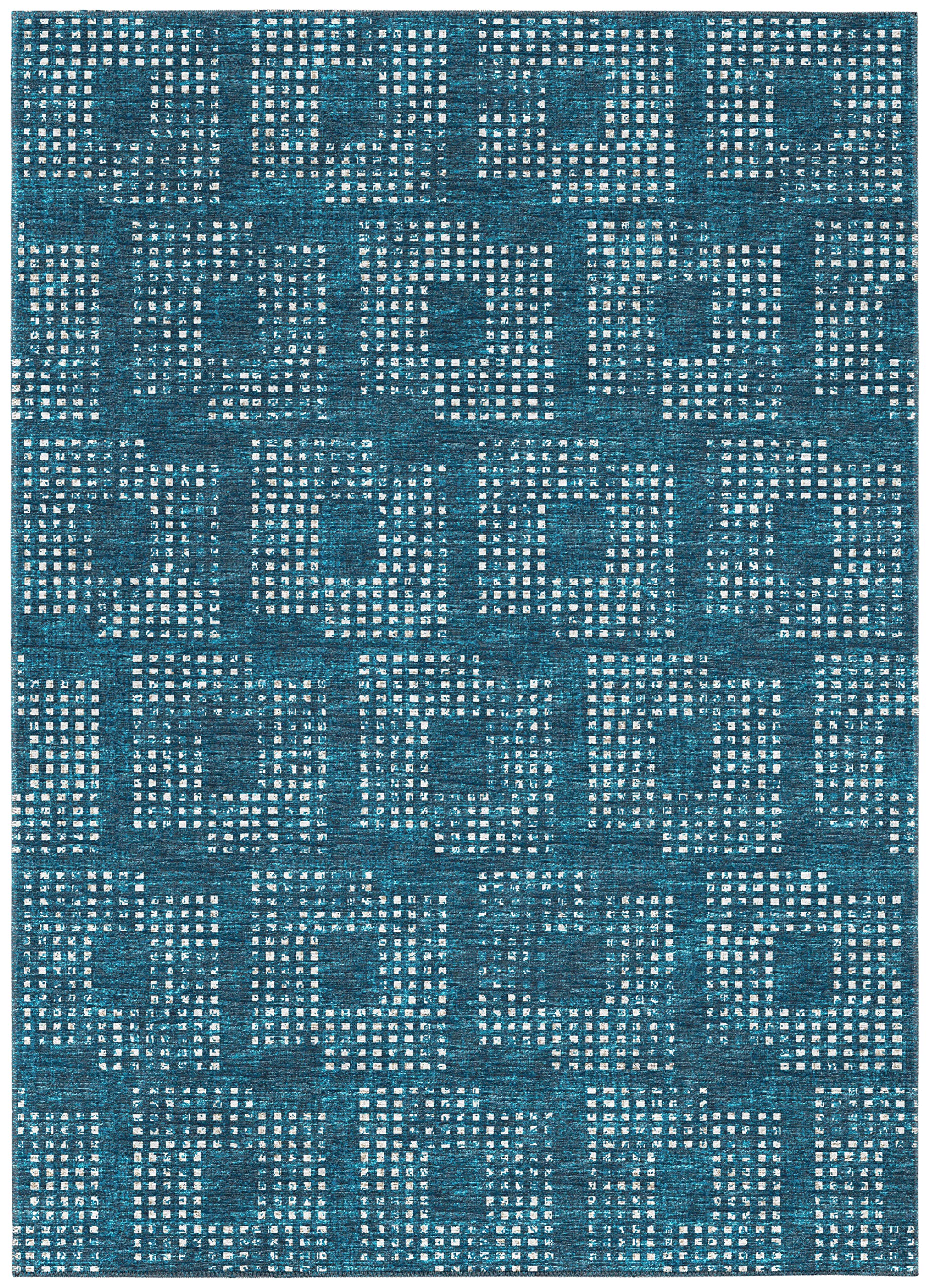 Addison Rugs Eleanor Aer31 Blue 8' X 10' Indoor Outdoor Area Rug, Easy Clean, Machine Washable, Non Shedding, Bedroom, Living Room, Dining Room, Kitchen, Patio Rug