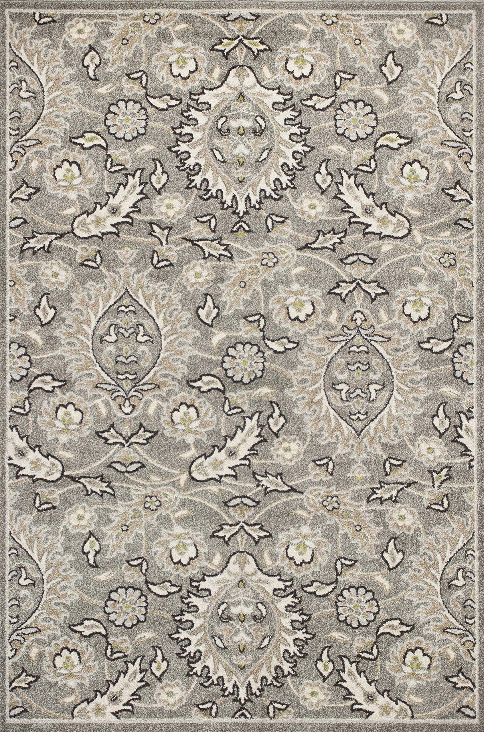 HomeRoots Decor 23' x 45' UV-Treated Polypropelene Grey Area Rug