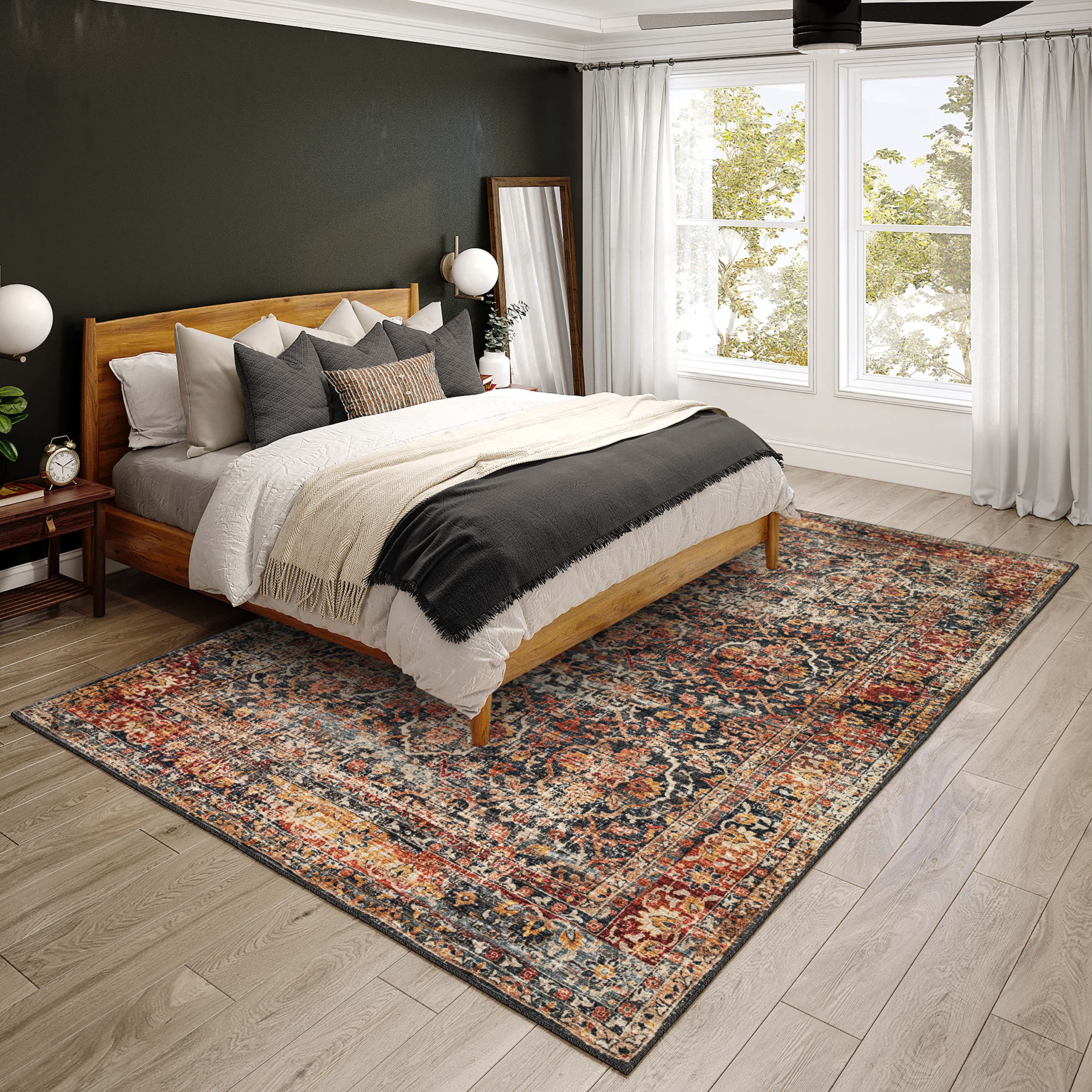 Dalyn Rugs Jericho Jc3 Charcoal 10' X 14' Rectangle Soft Area Rug, Easy Clean, Non Shedding, Bedroom, Entry, Living Room, Dining Room, Kitchen Rug