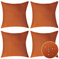 Home Brilliant Outdoor Pillow Covers Decorations Outdoor Pillows Covers 18X18 Pumpkin Throw Pillow Covers For Patio Porch, 18 X
