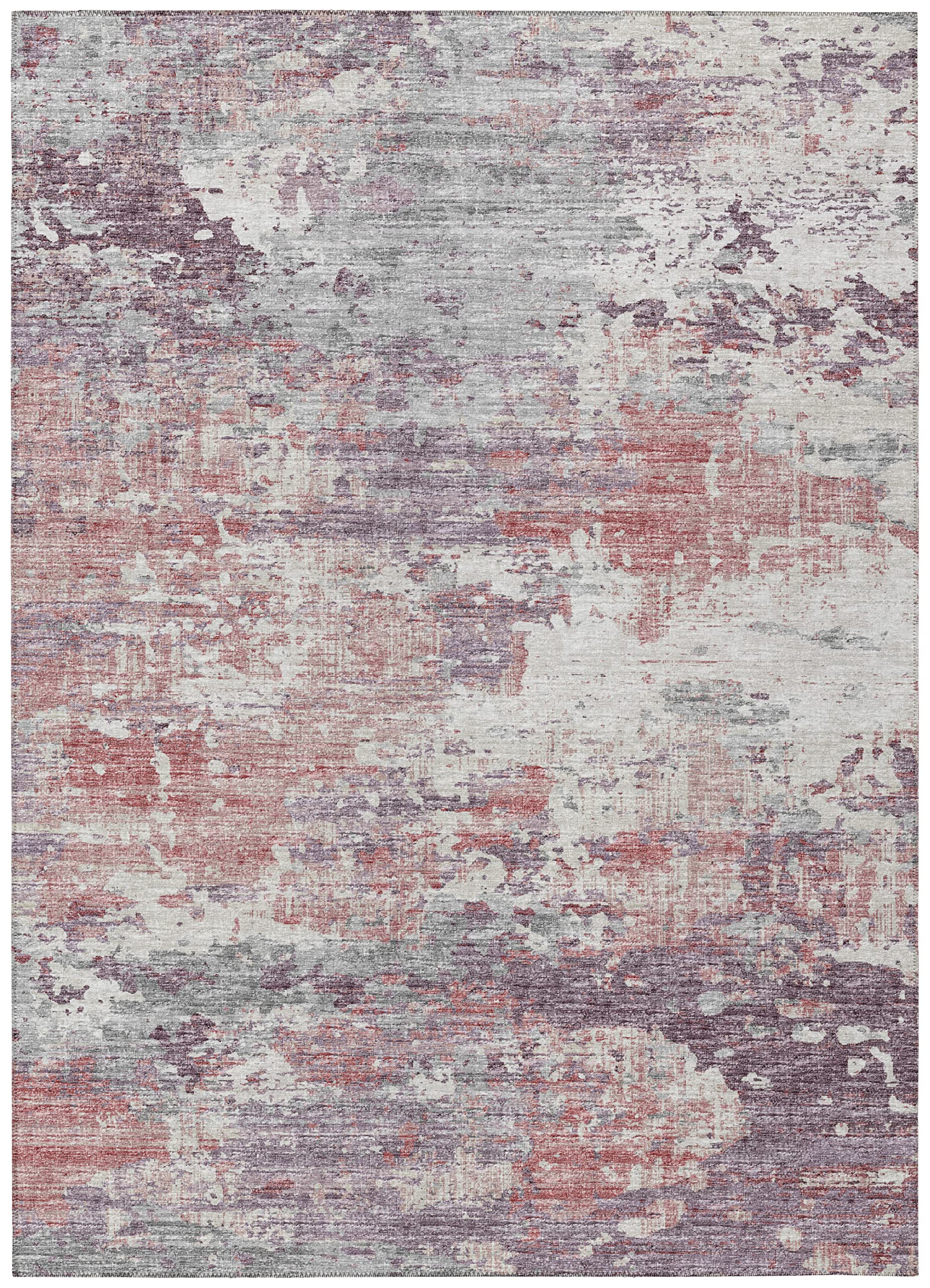 Addison Rugs Indoor/Outdoor Accord Aac34 Pink Washable 3' X 5' Indoor Outdoor Area Rug, Easy Clean, Machine Washable, Non Shedding, Bedroom, Living Room, Dining Room, Kitchen, Patio Rug