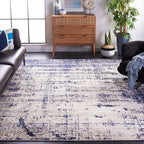 SAFAVIEH Adirondack Collection Area Rug - 5'1'' x 7'6'', Gold & Navy, Modern Abstract Design, Non-Shedding & Easy Care, Ideal fo