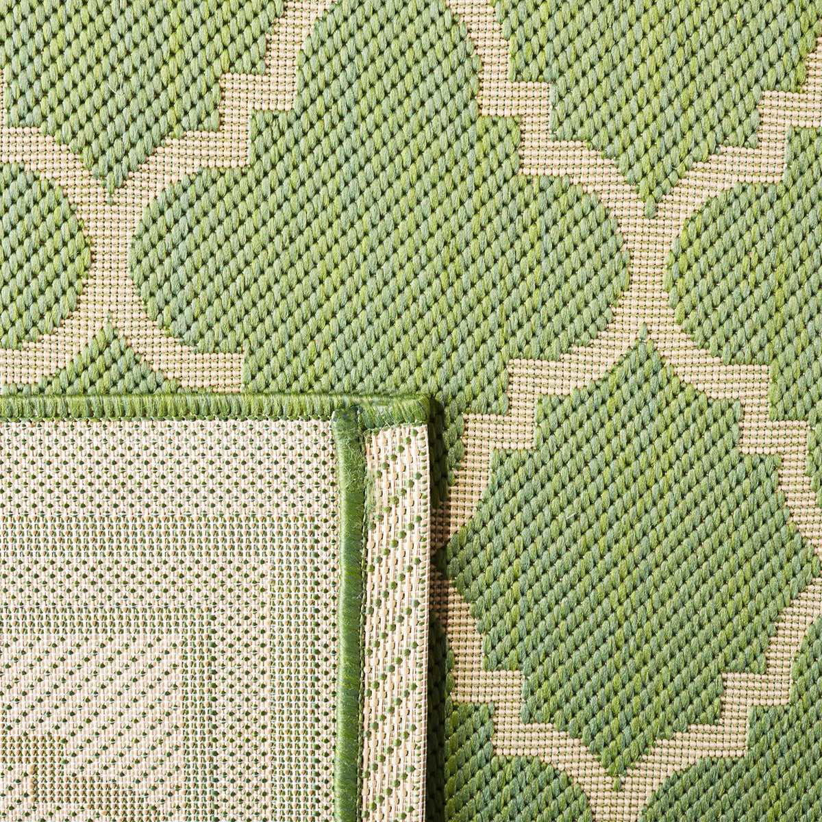 Safavieh Courtyard Collection 8' X 10' Green/Beige Cy6918 Trellis Indoor-Outdoor Waterproof Easy-Cleaning Patio Backyard Mudroom Area-Rug