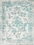 Unique Loom Sofia Collection Area Rug - Salle Garnier (9 x 12 2 Rectangle, Turquoise/ Blue)