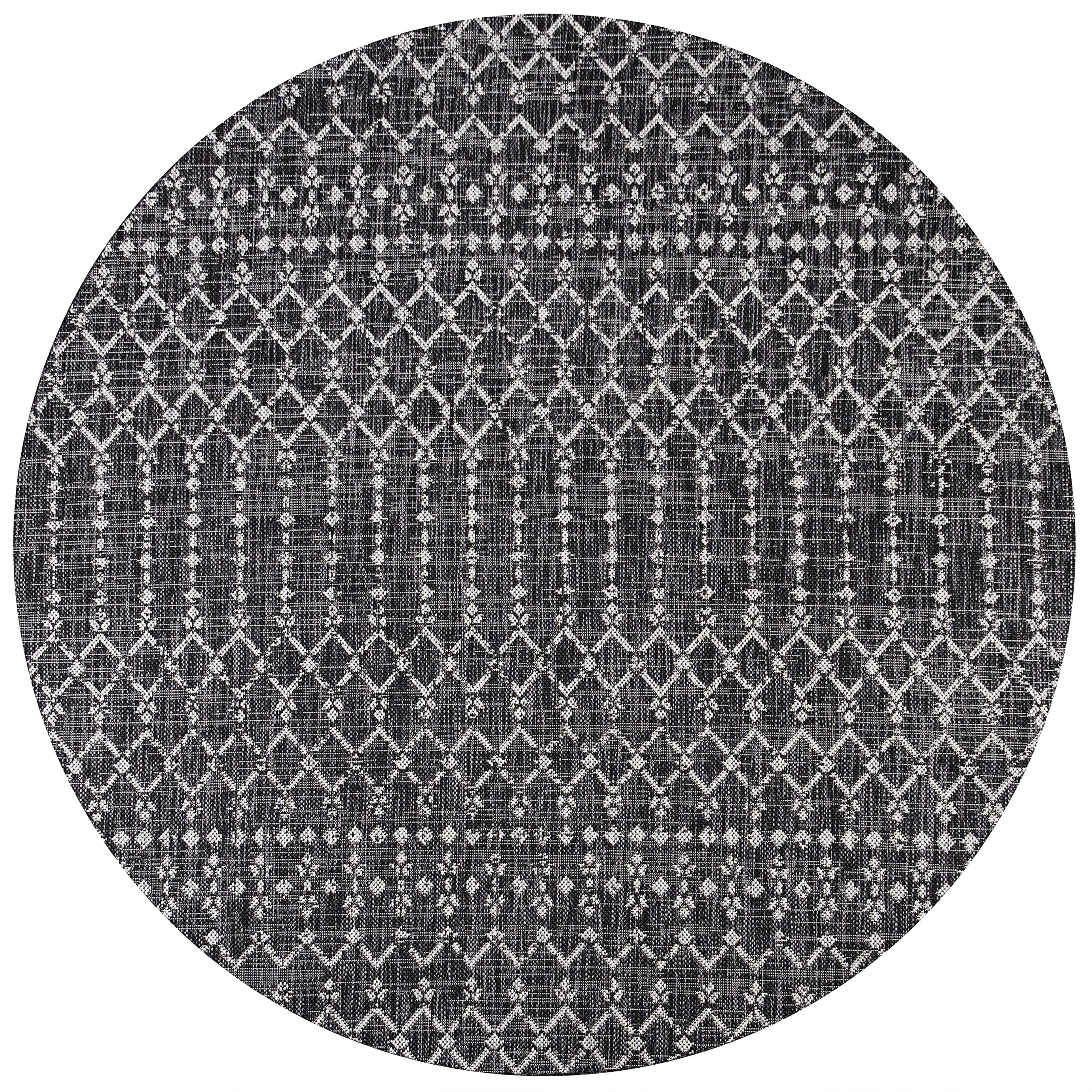 Jonathan Y Smb108F-5R Ourika Moroccan Geometric Textured Weave Indoor Outdoor Area-Rug, Bohemian, Rustic, Scandinavian Easy-Clea