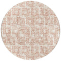 Addison Rugs Eleanor Aer31 Spice 8' X 8' Indoor Outdoor Round Rug, Easy Clean, Machine Washable, Non Shedding, Bedroom, Living Room, Dining Room, Kitchen, Patio Rug