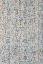Safavieh Abstract Collection Accent Rug - 3' X 5', Dark Blue & Rust, Handmade Wool, Ideal For High Traffic Areas In Entryway, Li