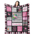 Mcurore Flamingo Gifts Blanket 80'X60', Pink Flamingo Gifts For Women Unique, Flamingo Decor, Flamingos, Flamingo Blanket, Fla