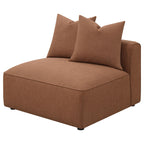 Coaster Home Furnishings Jennifer Upholstered Armless Chair Terracotta