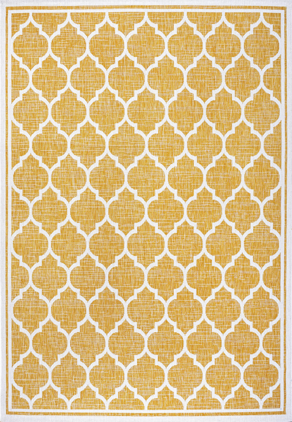 Jonathan Y Smb109F-9 Trebol Moroccan Trellis Textured Weave Indoor Outdoor Area Rug, Bohemian Coastal Contemporary Easy Cleaning,Bedroom,Kitchen,Backyard,Patio,Non Shedding, 9 X 12, Yellow/Cream