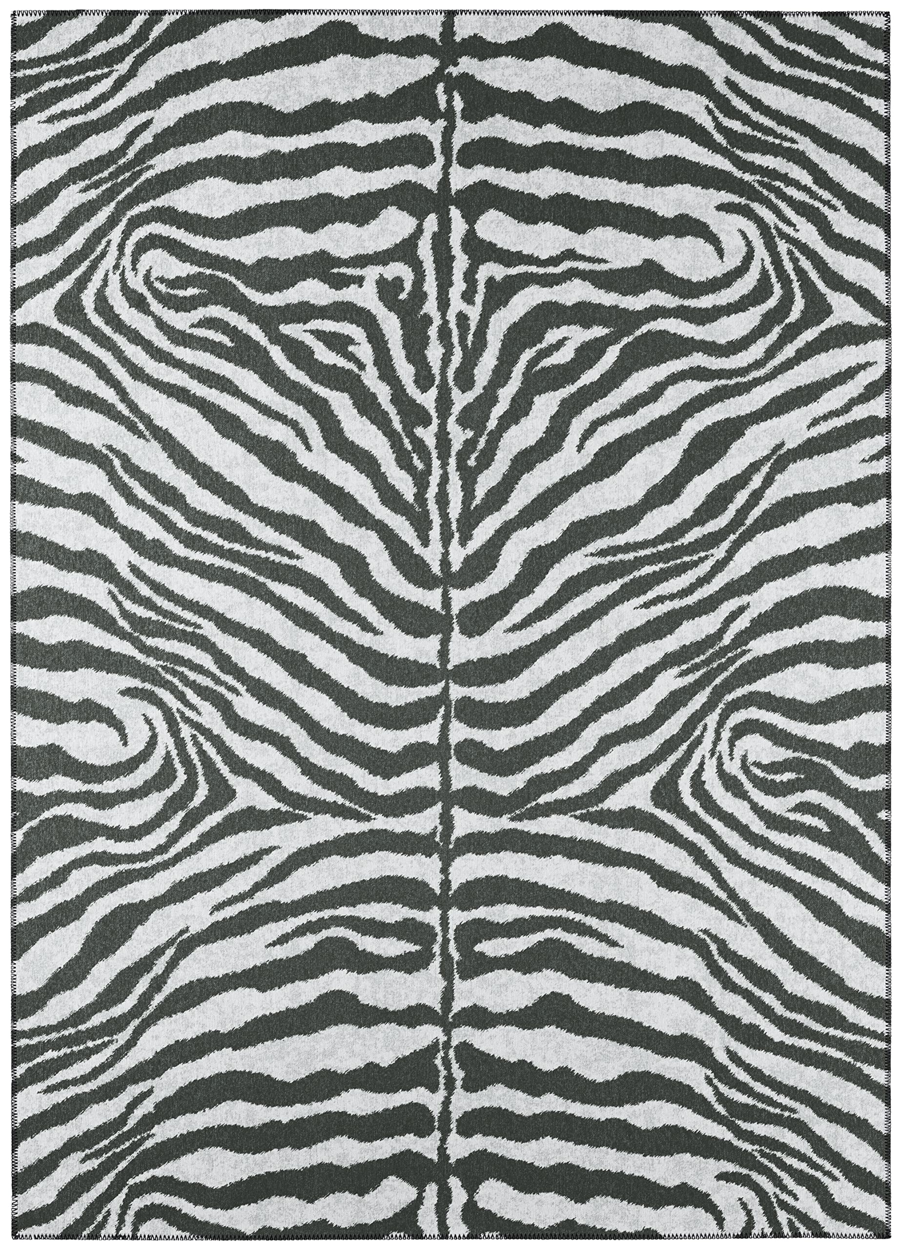 Addison Rugs Safari Asf31 Grey Washable 10' X 14' Indoor Outdoor Area Rug, Easy Clean, Machine Washable, Non Shedding, Bedroom, Entry, Living Room, Dining Room, Kitchen, Patio Rug