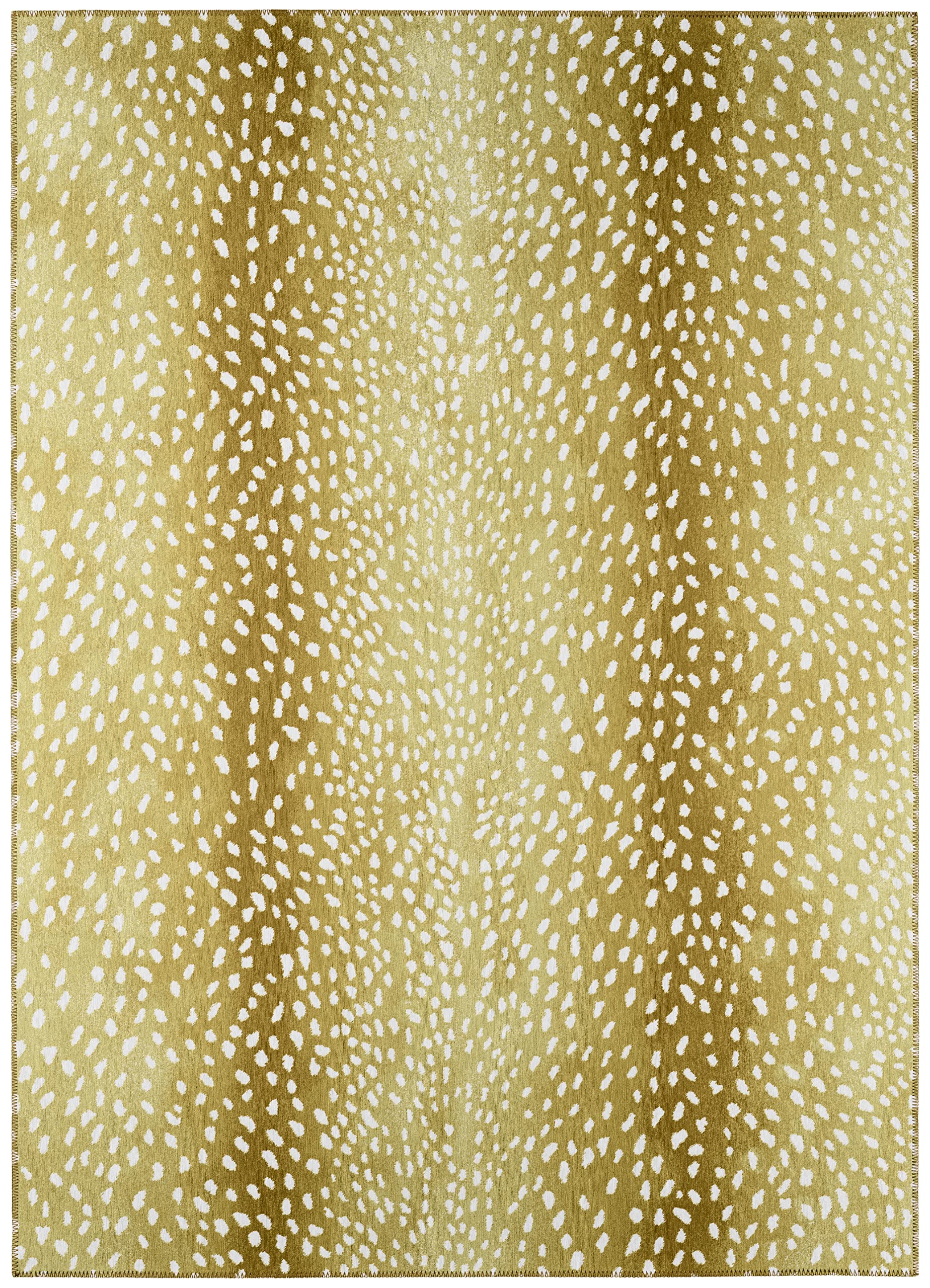 Addison Rugs Safari Asf33 Gilded Washable 10' X 14' Indoor Outdoor Area Rug, Easy Clean, Machine Washable, Non Shedding, Bedroom, Entry, Living Room, Dining Room, Kitchen, Patio Rug