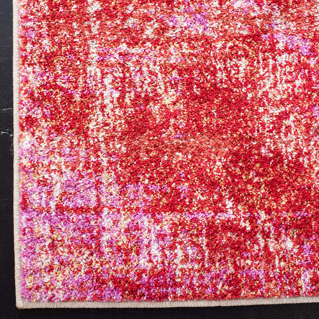 Safavieh Adirondack Collection Area Rug - 6' X 9', Red & Gold, Modern Abstract Design, Non-Shedding & Easy Care, Ideal For High