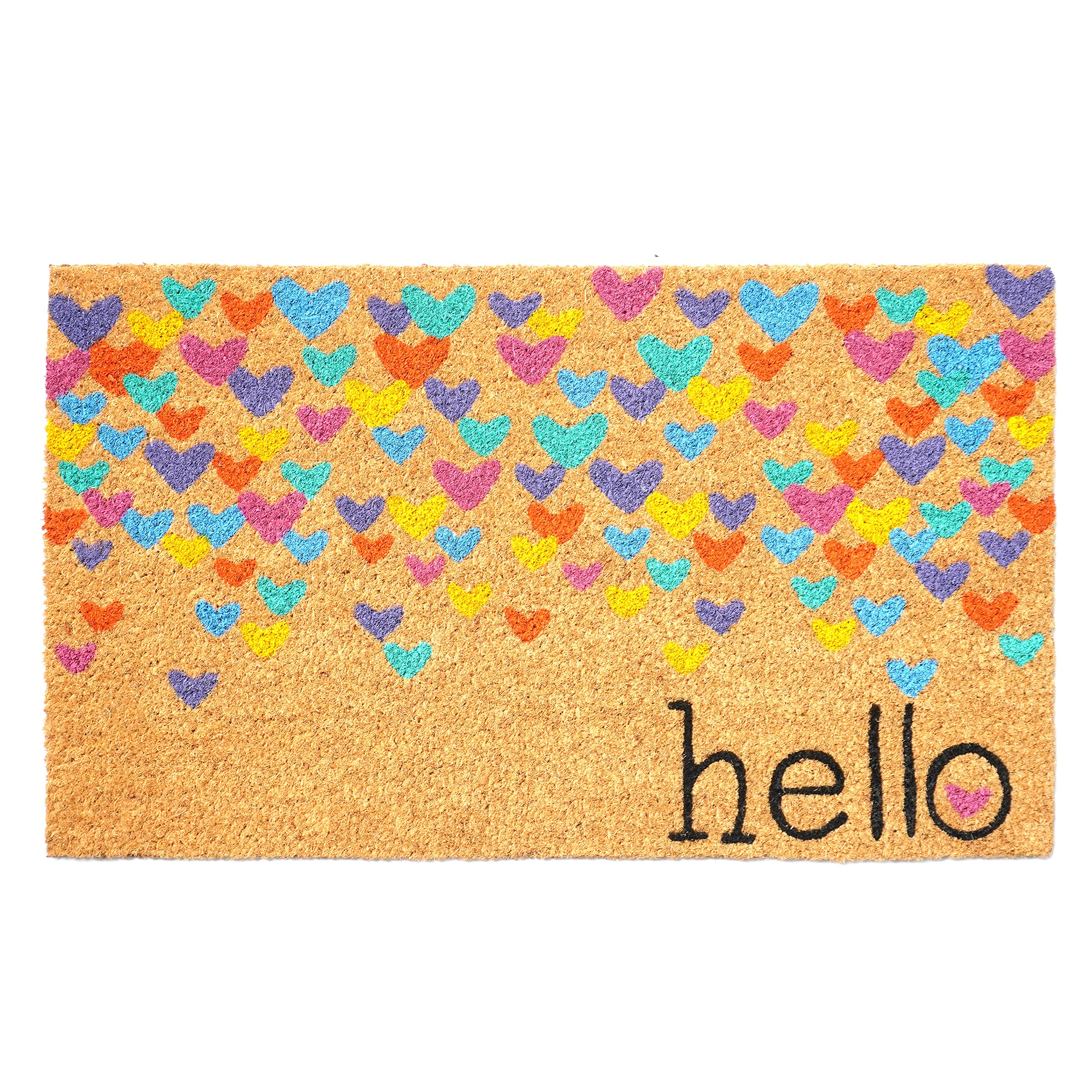Calloway Mills Colorful Hearts Doormat 17 x 29