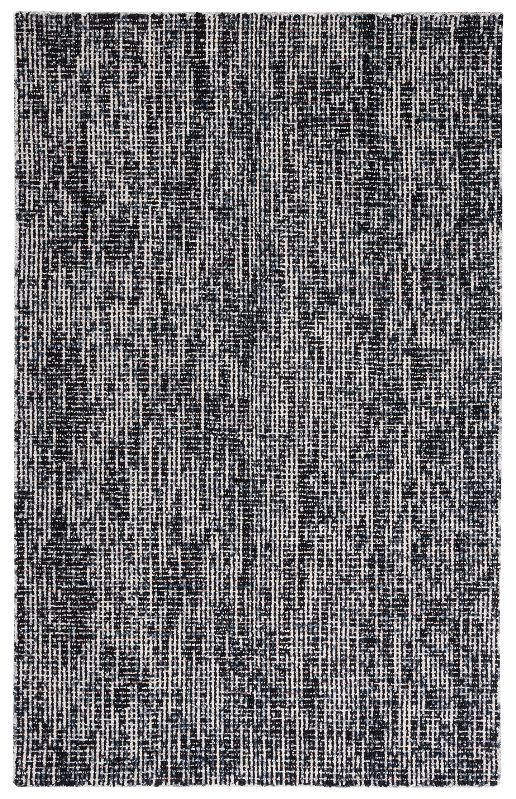 Safavieh Abstract Collection Area Rug - 8' X 10', Black & Grey, Handmade Wool, Ideal For High Traffic Areas In Living Room, Bedr