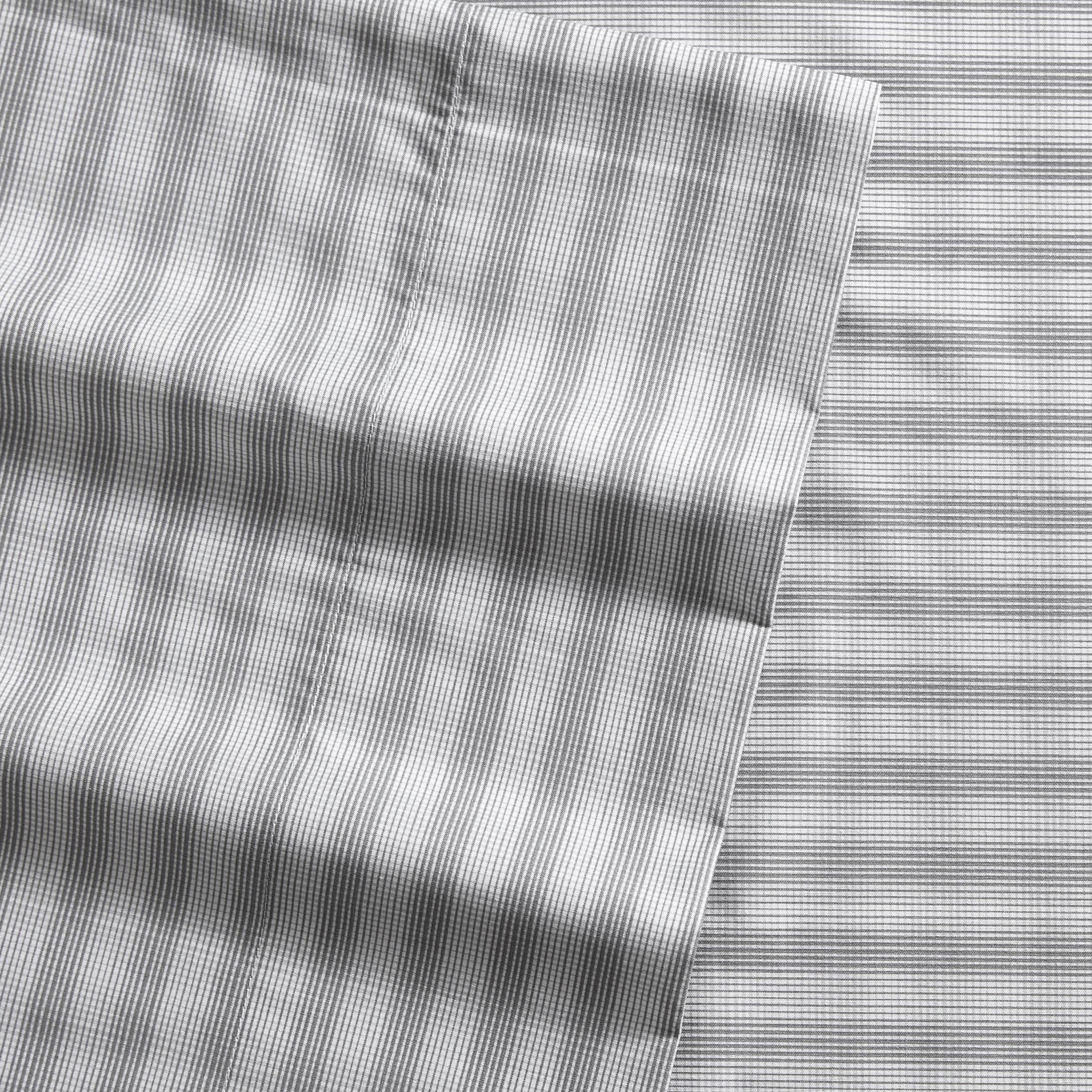 Nautica - Full Size Sheet Sets, Cotton Percale Preppy Bedding, Crisp & Cool, Lightweight & Breathable (Michael Plaid Grey, Full)