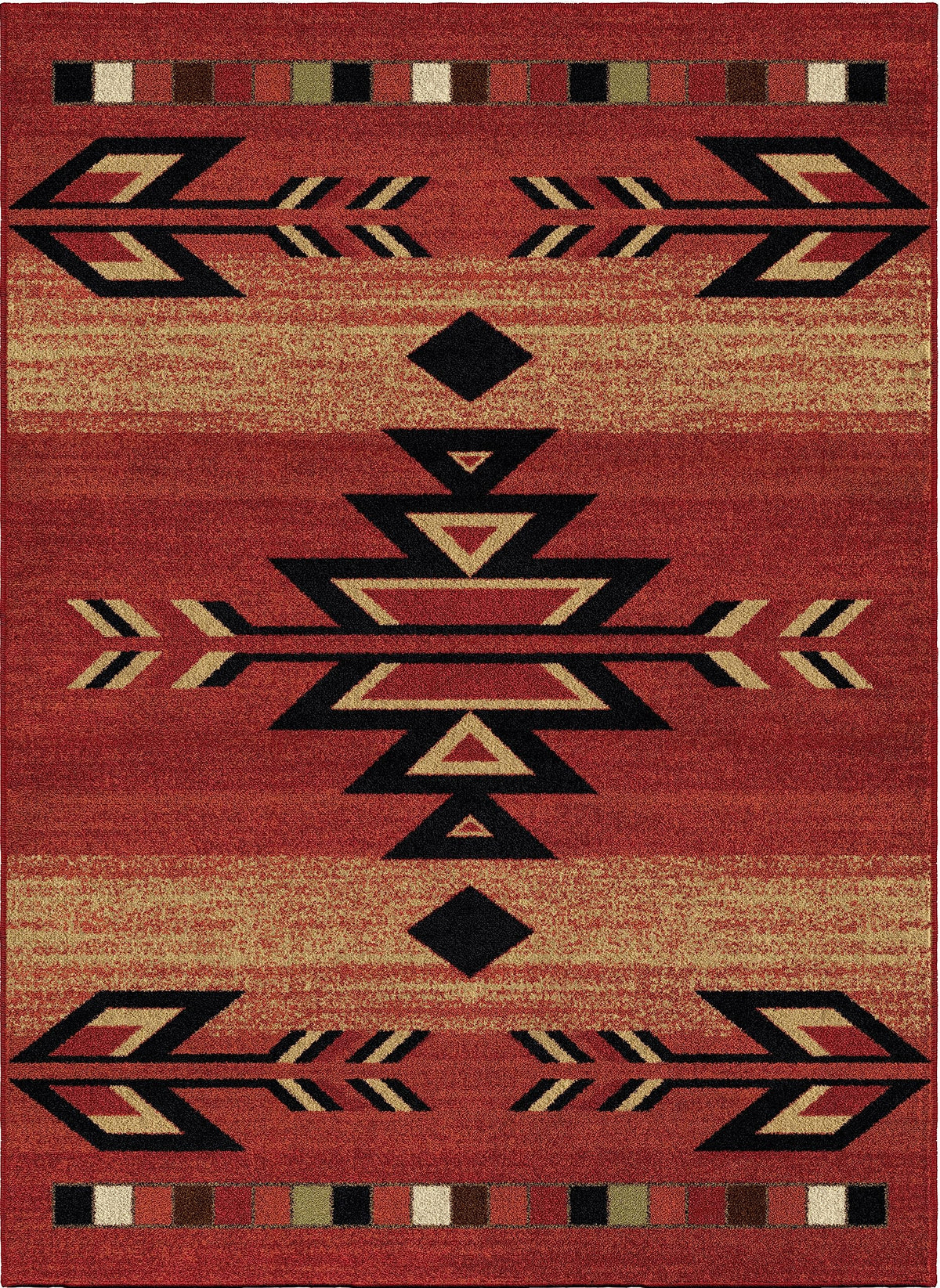 Mayberry Rugs Rio Grande Area Rug, 53x73, Red