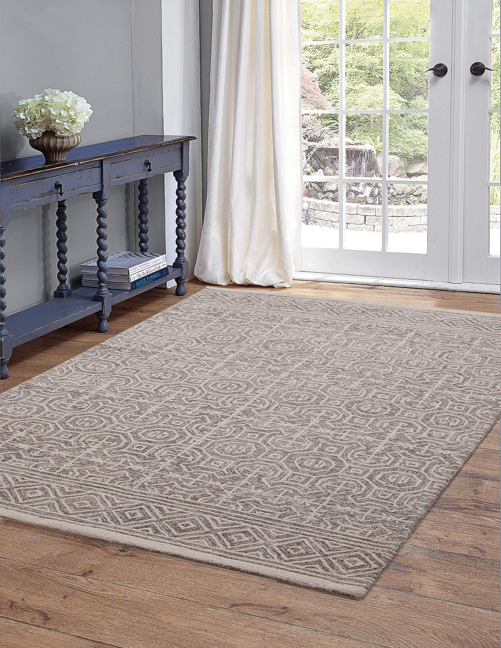 Abacasa Everest Chione Grey And Ivory Area Rug