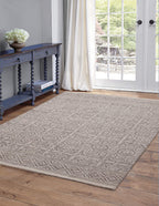 Abacasa Everest Chione Grey And Ivory Area Rug