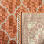 Safavieh Courtyard Collection 2'3' X 12' Terracotta / Bone Cy6918 Trellis Indoor/ Outdoor Waterproof Easy Cleaning Patio Backyard Runner Rug