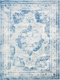 Unique Loom Sofia Collection Area Rug - Salle Garnier (9 x 12 2 Rectangle, Blue/ Ivory)
