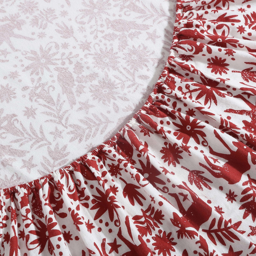 Eddie Bauer - Twin Sheets, Cotton Flannel Bedding Set, Brushed For Extra Softness, Cozy Home Decor (Arcadia Red, Twin)