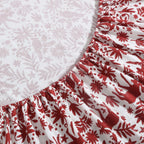 Eddie Bauer - Twin Sheets, Cotton Flannel Bedding Set, Brushed For Extra Softness, Cozy Home Decor (Arcadia Red, Twin)