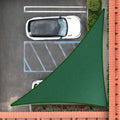 Royal Shade 6' X 11' X 12.5' Green Right Triangle Sun Shade Sail Order To Make Rstaprt10, Upf50+ 95% Uv Blockage, 200Gsm Commerc