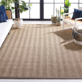 Safavieh Natural Fiber Collection Area Rug - 8 x 10, Natural & Grey, Border Herringbone Seagrass Design, Easy Care, Ideal for 