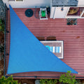Shademart 10' X 10' X 14.1' Blue Sun Shade Sail Upf50 Right Triangle Smtaprt16 Canopy Fabric Cloth Screen, Water Air Permeable &
