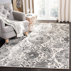 Safavieh Madison Collection 2'3'' X 12' Cream Turquoise Mad600E Boho Chic Glam Paisley Non-Shedding Living Room Bedroom Runner R
