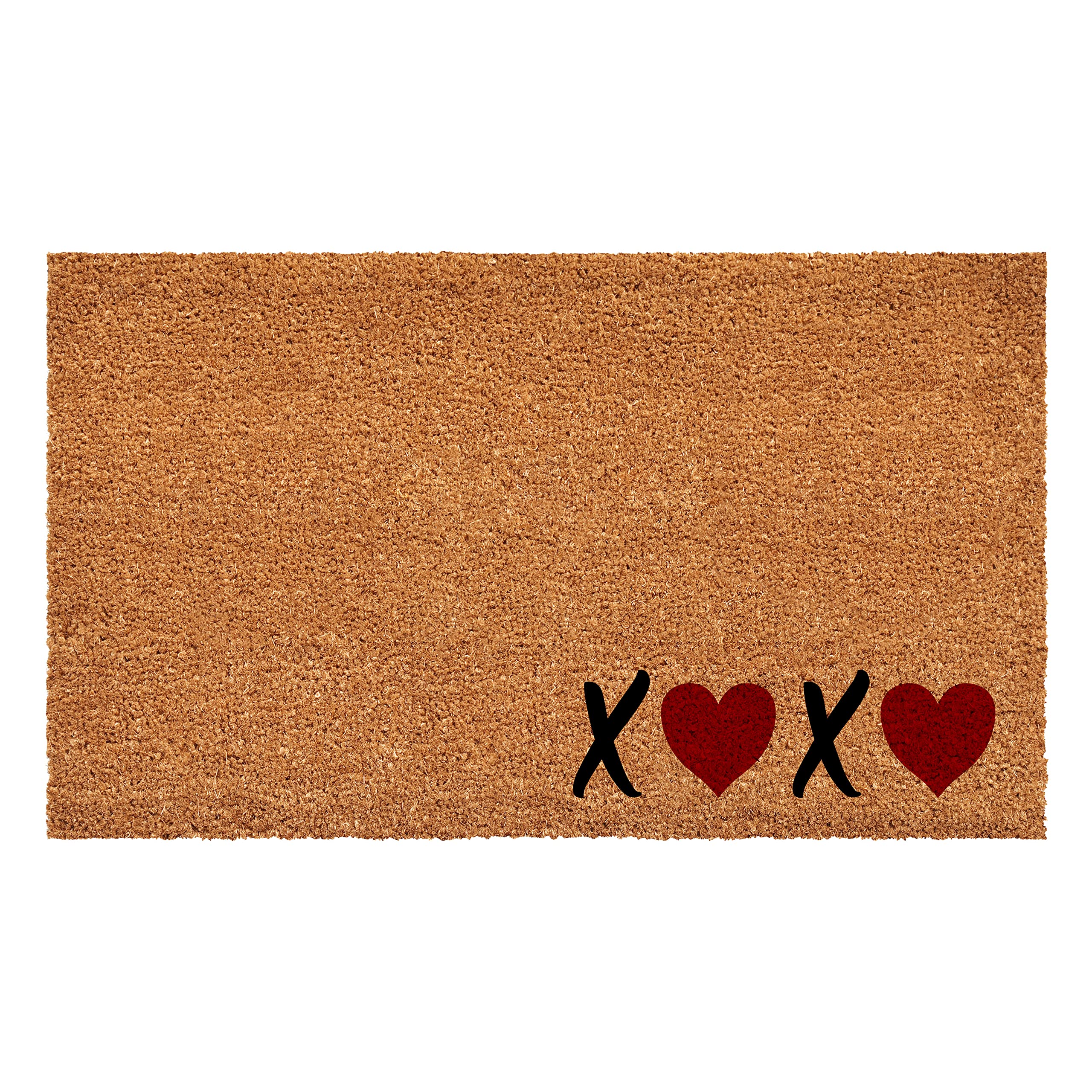 Calloway Mills Xoxo Doormat, (Tan/Black, 17' X 29' X 0.60')