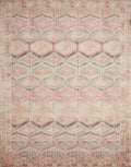 Loloi II Layla Pink / Lagoon 3-6 x 5-6 Accent Rug