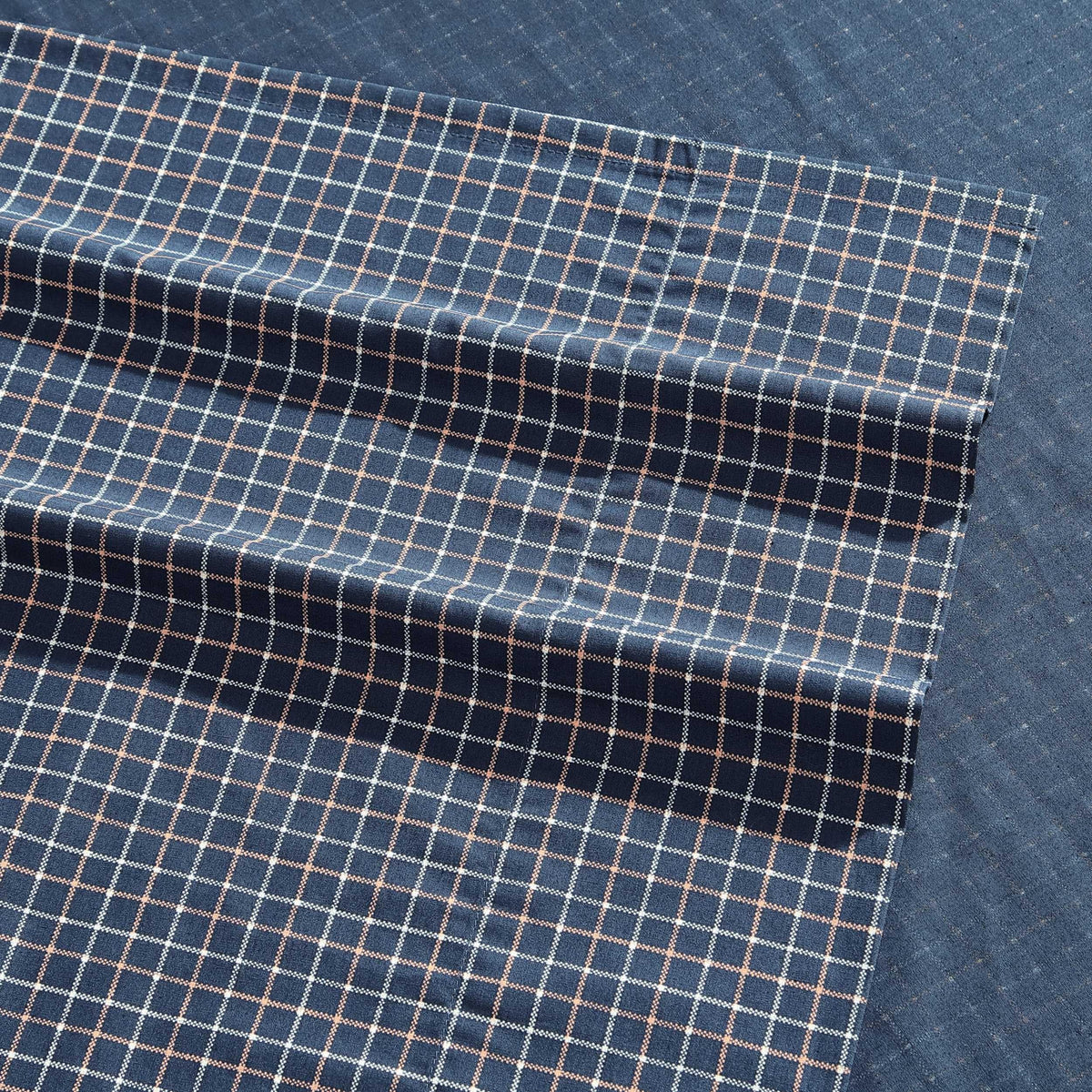 Nautica - Twin Sheets, Premium Cotton Percale Bedding Set, Plaid Bedding Set, Oeko-Tex Certified (Reece Plaid Navy, Twin)