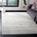 Safavieh Adirondack Collection Area Rug - 6 x 8, Ivory/Silver, Geometric Design, Ideal for High Traffic Areas in Living Room, 