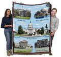 Pure Country Weavers Washington Dc Blanket - Gift Tapestry Throw Woven From Cotton - Made In The Usa (72X54)