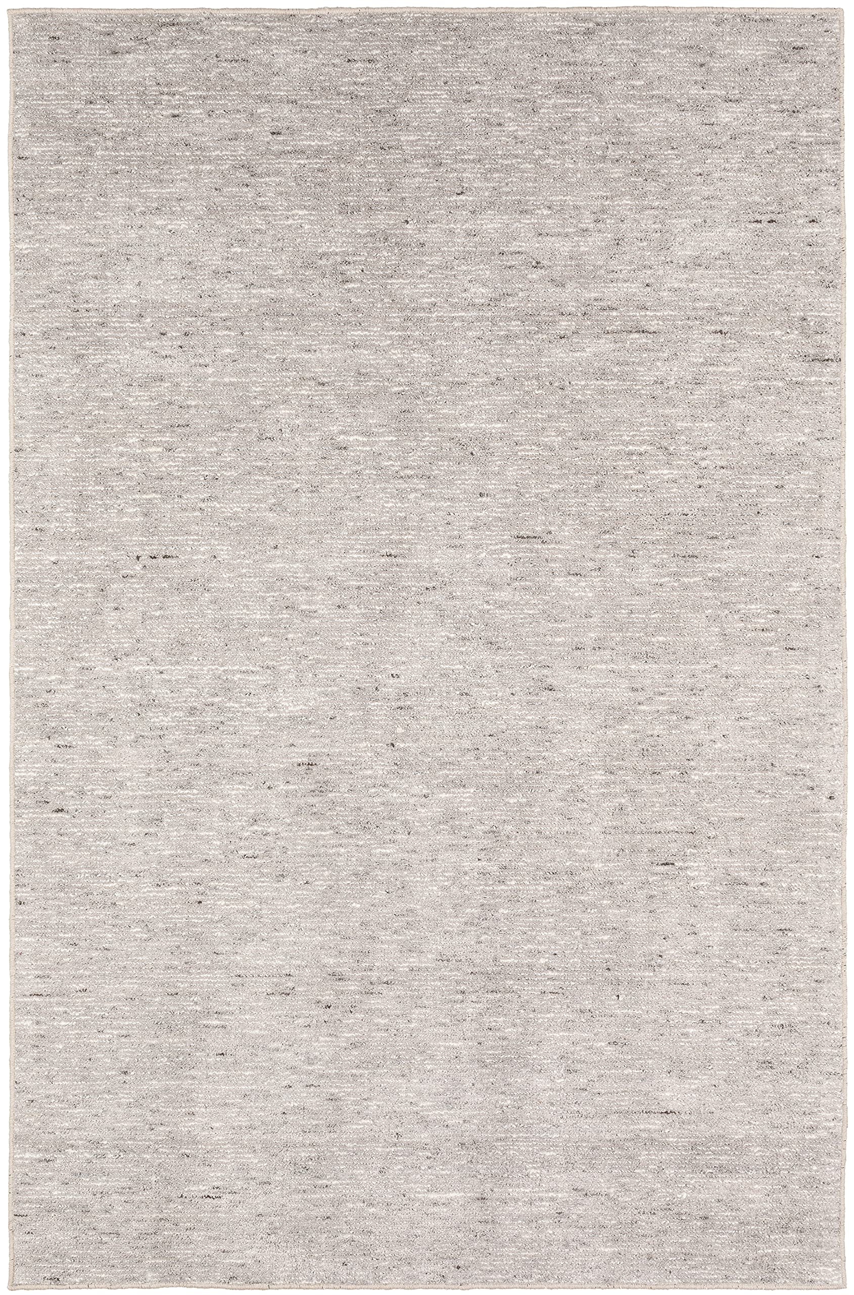Addison Villager Active Solid White 3'6" X 5'6" Wool Area Rug