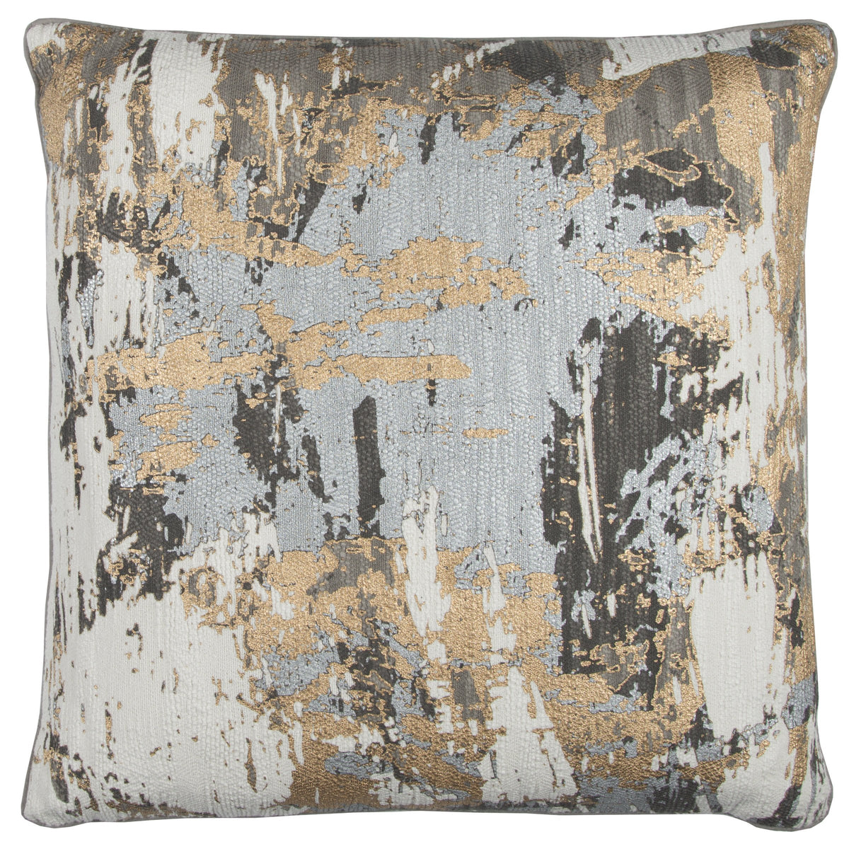 Rizzy Home Doht12406Mu002020 Doh By Abstract Cottondecorative Filled Pillow Doh By Abstract Cottondecorative Pillow, Multi, 20" X 20"