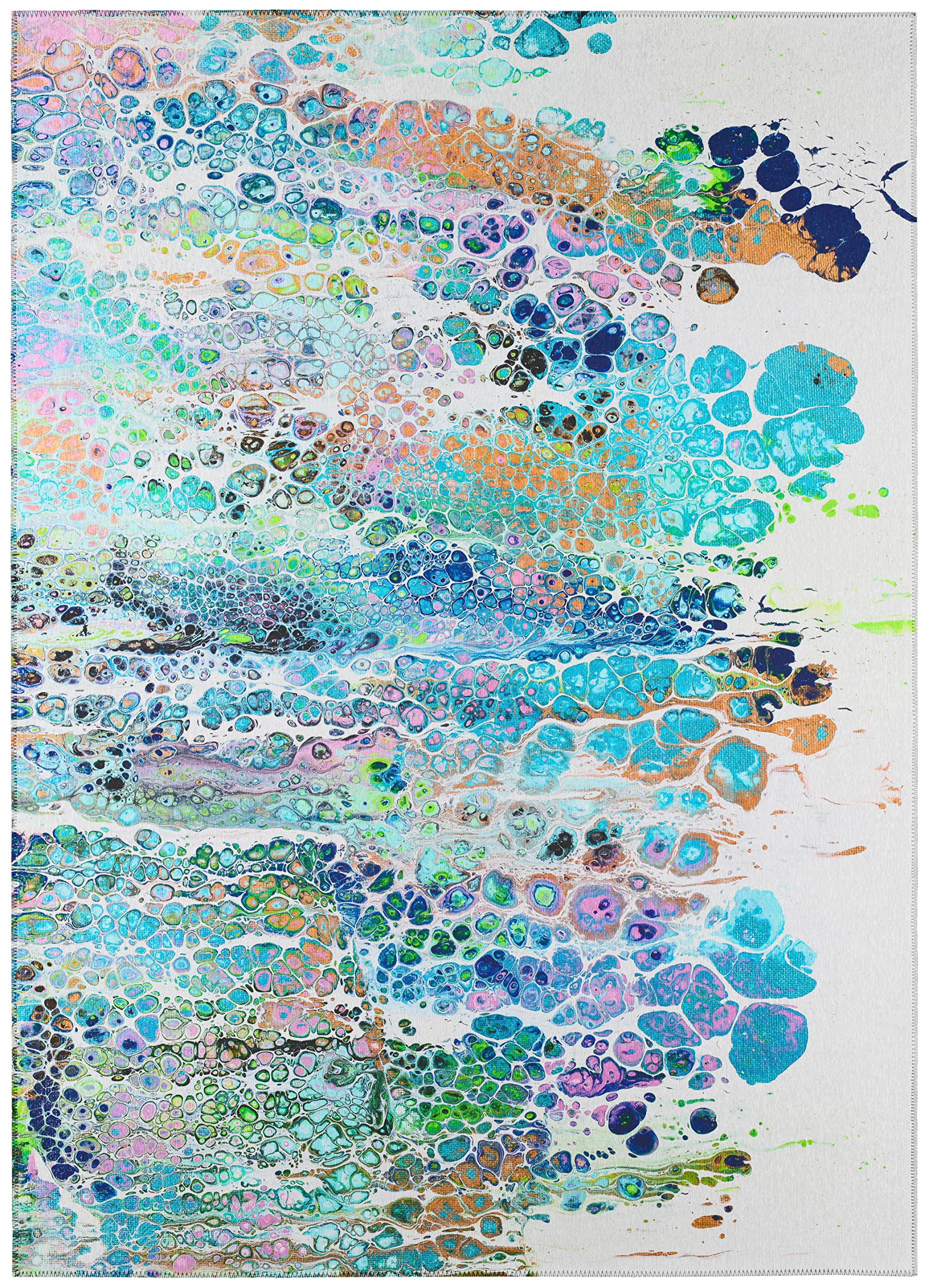 Addison Rugs Karina Akc50 Mermaid 9' X 12' Indoor Outdoor Area Rug, Easy Clean, Machine Washable, Non Shedding, Bedroom, Entry, Living Room, Dining Room, Kitchen, Patio Rug