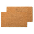 Irongate Coco Coir Door Mat - 2 Pack Non Slip Heavy Duty Back Coir Door Mat - Dirt Trapping Welcome Mat - Easy Clean Durable Ind