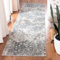 Safavieh Madison Collection Runner Rug - 2'2'' x 6', Grey & Beige, Boho Abstract Design, Non-Shedding & Easy Care, Ideal for Hig